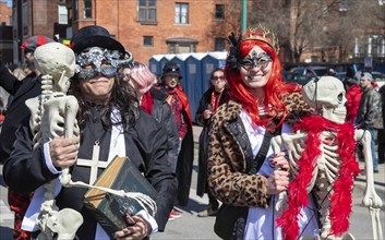 Detroit, Michigan, The Marche du Nain Rouge celebrates the coming of spring and banishes the Nain