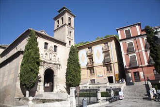 Sixteenth century church of Santa Ana, Plaza Nueva, Spain, Granada, Europe