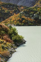 Swiss Alps in autumn, Grimselsee, Bern, Switzerland, Europe