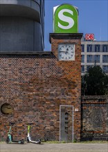 Nordbahnhof S-Bahn station on the former demarcation line of the inner-German border, Berlin,