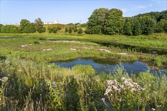 Emscherland, a new nature and water adventure park on the renaturalised Emscher, at the water