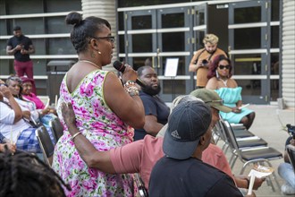 Detroit, Michigan USA, 26 July 2024, LGBT Detroit holds a candlelight vigil to honor LGBT ancestors