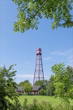 Campen lighthouse, highest lighthouse on the German mainland, Krummhörn, East Frisia, Lower Saxony,