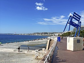 Blue Chair, Nice, France, Europe