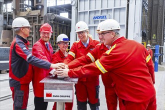 Minister President Michael Kretschmer takes part in the inauguration of a hydrogen-capable forging