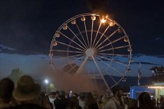 Ferris wheel catches fire at the Highfield Festival on Friday, Störmthaler See, 17.08.2024