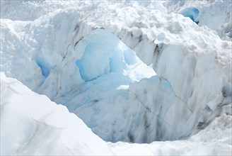 Ice cave, Fox Glacier, Westland National Park, South West New Zealand World Heritage Site, Southern