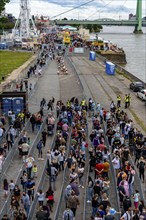 Happy Colonia funfair, Corona-compliant funfair at the Deutzer Werft, on the Rhine, a temporary