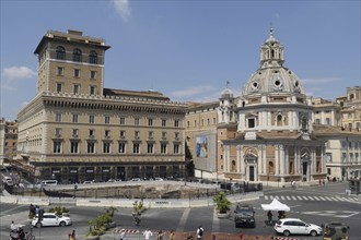 View from the Monumento Vittorio Emanuele II, Piazza Venezia, to the church of Santa Maria di