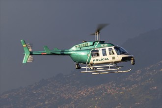 A Bell 206L-3 LongRanger III helicopter of the Policia Colombia with the registration number