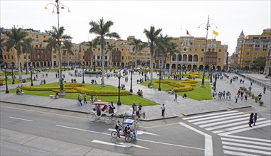 Plaza Major or Plaza de Armas, Lima, Peru, South America