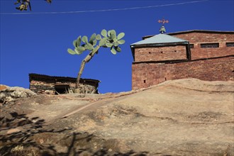 Abraha Atsbeha rock church, Abreha wa Atsbeha monastery, Ethiopia, Africa