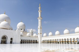 Sheikh Zayed Grand Mosque Abu Dhabi in Abu Dhabi, United Arab Emirates, Asia