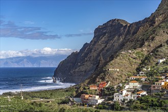 The coast near Hermigua, La Gomera, Canary Islands, Spain, Europe