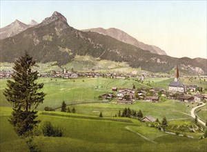 Reutte, formerly Tyrol, Austria-Hungary, today Austria, Historical, digitally restored reproduction