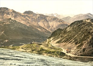 Stilfserjoch, Stilfser Joch, Ferdinandhaus and Silvretta mountain group, Tyrol, formerly