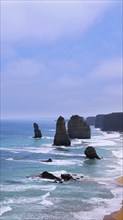 Twelve Apostles national park landscape in Australia near Melbourne, Razorback and Loch Ard Gorge