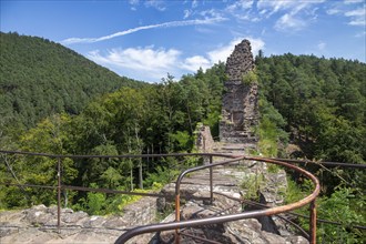 Wasigenstein Castle (Alsace, France) . The castle ruins are the remains of a medieval rock castle