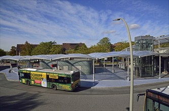 Europe, Germany, Hamburg, Poppenbüttel, bus station, modern facility, local transport, connection