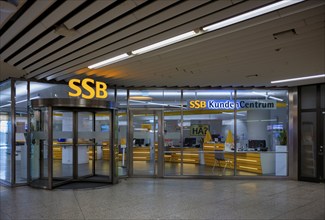 SSB Stuttgarter Straßenbahnen, customer centre, customer centre, subway, logo, city centre,