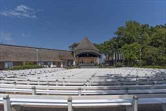 Music pavilion in the concert garden on the promenade in Kühlungsborn, Mecklenburg-Vorpommern,