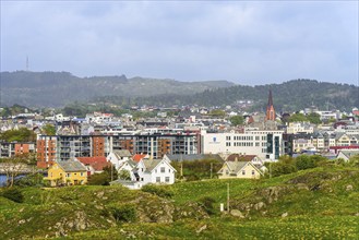 Harbour in HAUGESUND, North Sea in Rogaland County, Åkrafjord, Norway, Europe