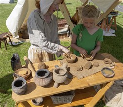 Stonham Barns History Alive event, Living History, Suffolk, England, UK 2019