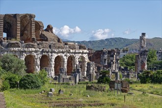 The Anfiteatro Campano, Campania amphitheatre, in Santa Maria Capua Vetere near Caserta. Campania,