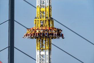 The Rhine Fair in Düsseldorf, in the Rhine meadows in the Oberkassel district, on the Rhine,