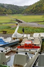 The Edersee, near Waldeck, the third largest reservoir in Germany, is currently only 13% full, the