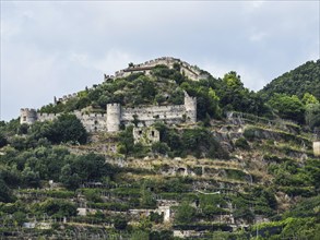 Castle of San Nicola de Thoro Plano, Maiori, Amalfi Coast, Salerno, Campania, Italy, Europe