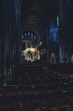 St patrick cathedral in Dublin at Christmas time in Ireland