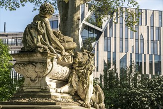 War memorial in the Hofgarten, state capital Düsseldorf, North Rhine-Westphalia, Germany, Europe