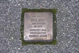 Stumbling stone, remembrance of Jewish fellow citizens who were persecuted, murdered and deported