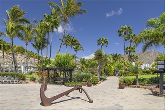 Park in Anfi del Mar, Playa de la Verga, Arguineguin, Gran Canaria, Canary Islands, Spain, Anfi del