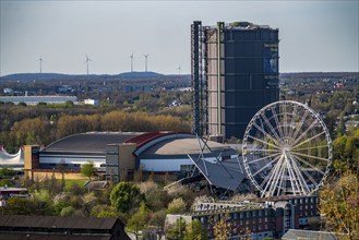 Neue Mitte Oberhausen, Gasometer exhibition hall, Ferris wheel at Westfield Centro shopping centre,