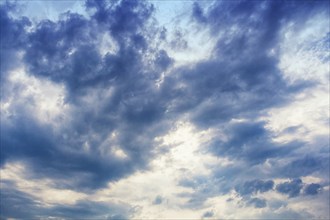 Evening sky with clouds before the storm