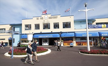 The Pier Bandstand amusements on the seafront at Weymouth, Dorset, England, United Kingdom, Europe