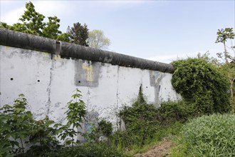 Remains of the Berlin Wall at the St Hedwig and French Cathedral cemeteries in Berlin Mitte, 01.05