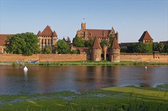 Marienburg Monastery, brick Gothic-style castle and former seat of the Teutonic Order, in the town