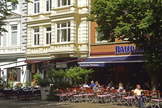 Europe, Germany, Hamburg, City, Neustadt, Großneumarkt, trendy meeting place, restaurants and pubs,