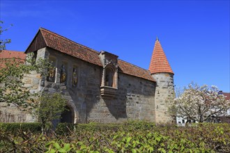 Fortified church from the Middle Ages, fortified church, Effeltrich in Franconian Switzerland,