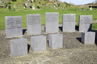 Irish potato famine memorial at Abbeystrewry cemetery, Skibbereen, County Cork, Ireland, Irish