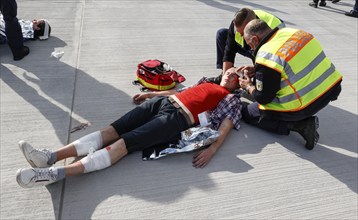 EASA emergency exercise at BER Airport, emergency services rehearsed an emergency in the aviation