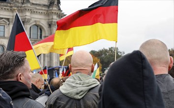 AfD supporters protest against government policy in the energy crisis, Berlin, 8 October 2022