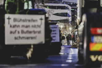 Road blockades in the centre of Berlin, taken as part of the farmers' protests in Berlin, 15.01