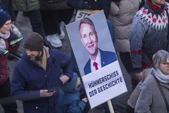 Several thousand people protested on Sunday in Dresden and elsewhere, against the AfD and in favour