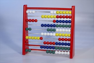 Abacus calculating aid, calculating with spheres, Hamburg, Hamburg, Federal Republic of Germany