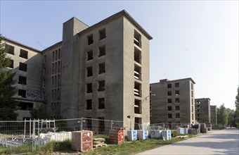 Prora, the four kilometre long seaside resort built by the National Socialists. At the time, 20,