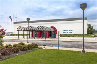 Alabama Music Hall of Fame museum in Tuscumbia, Alabama, USA showcases the work of Alabamians that